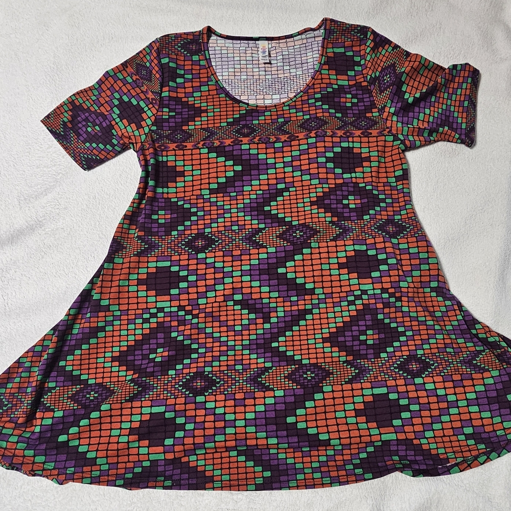 LuLaRoe Pastel Mosaic Dress